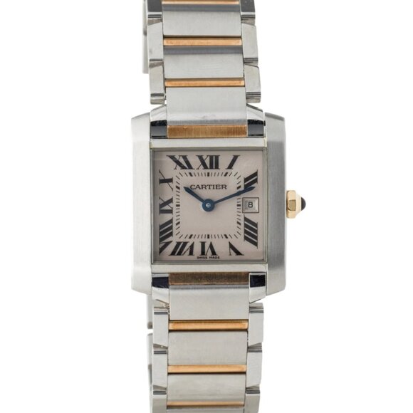 Cartier Ladies Two Tone Tank Watch - Picture 1 of 4